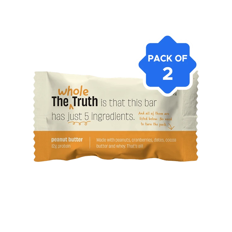 The Whole Truth Peanut Butter Protein Bar - Pack of 2