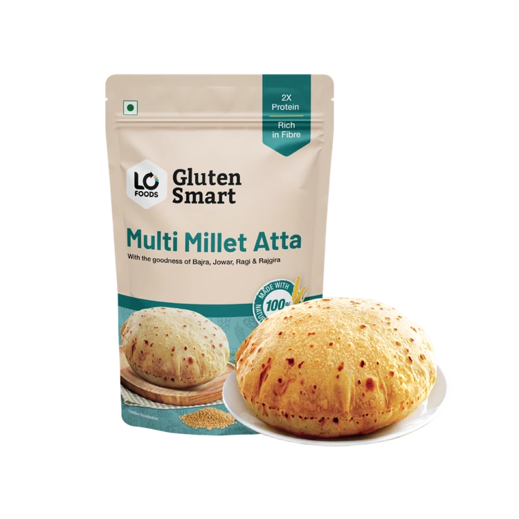 Lo! Foods Gluten Free Atta (Jowar, Ragi Flour and Millet) (Godihittu)
