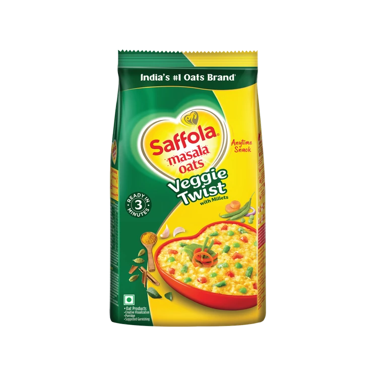 Saffola Masala Instant Oats Veggie Twist