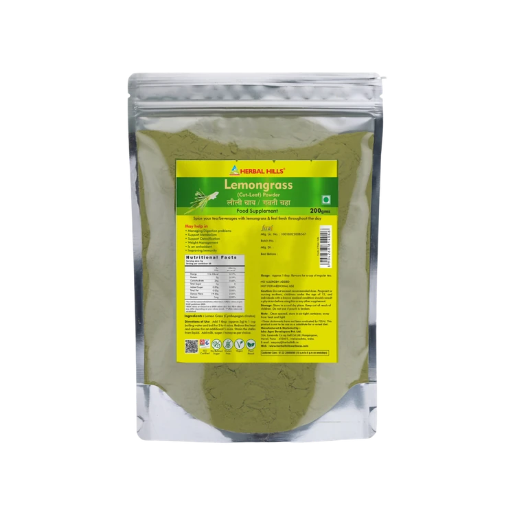 Herbal Hills Dried Lemon Grass Powder