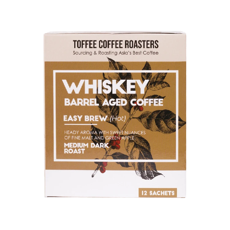 Toffee Coffee Roasters Whiskey Barrel Aged Flavoured Coffee (Easy Brew)