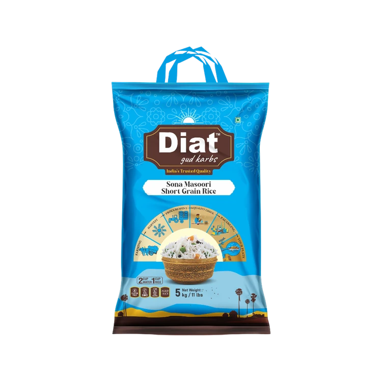 Diat Sonamasuri Rice (Short Grain) (Sonamasuri Akki)