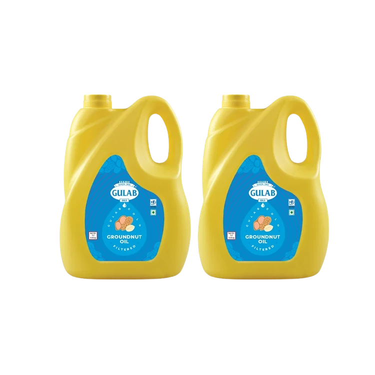 Gulab Filtered Groundnut Oil - Pack of 2 (Kadale Enne)