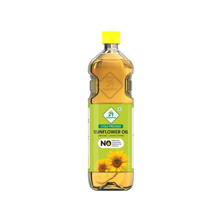 24 Mantra Organic Sunflower Oil, Cold Pressed
