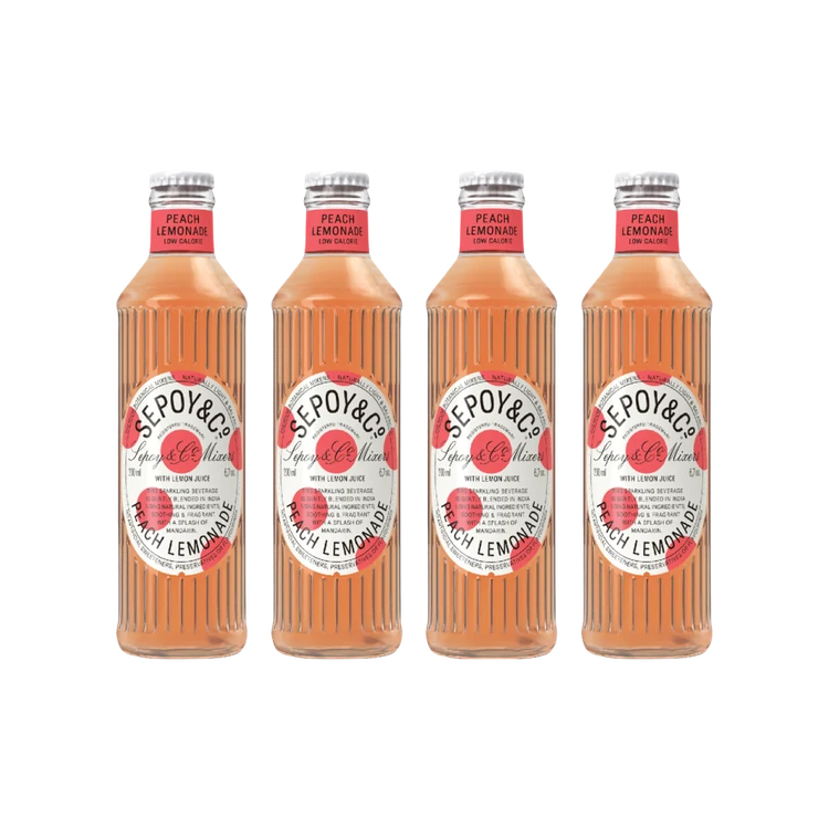 Sepoy & Co. Peach Lemonade Sparkling Drink - Pack of 4