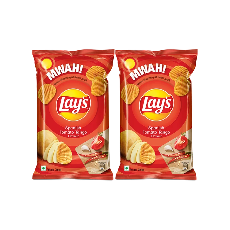Lay's Spanish Tomato Tango Flavor Potato Chips - Pack of 2