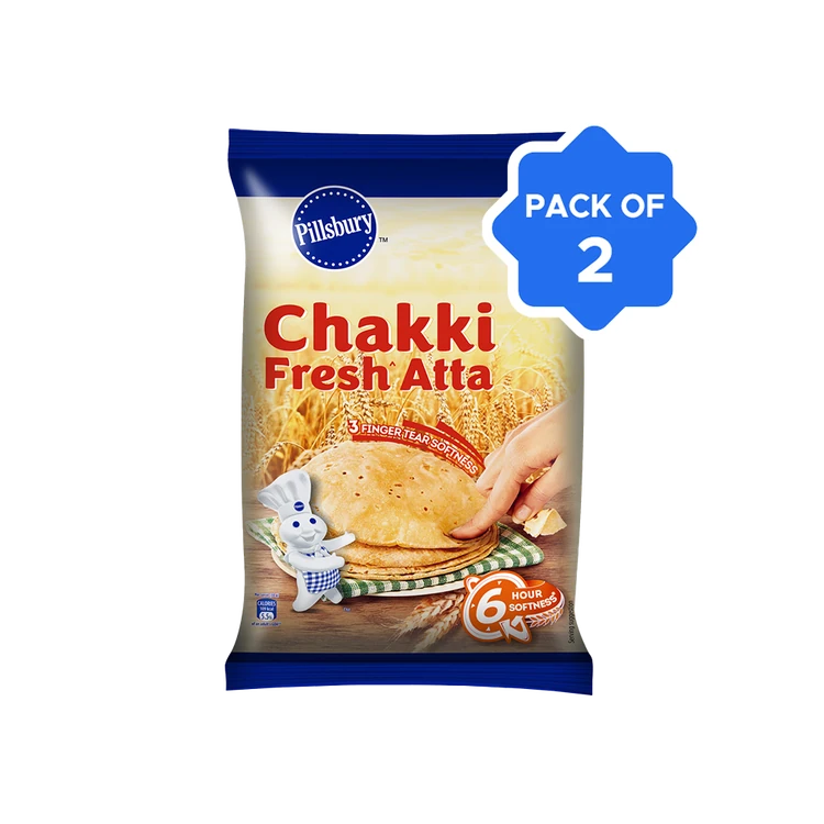 Pillsbury Chakki Fresh Atta - Pack of 2 (Godihittu)