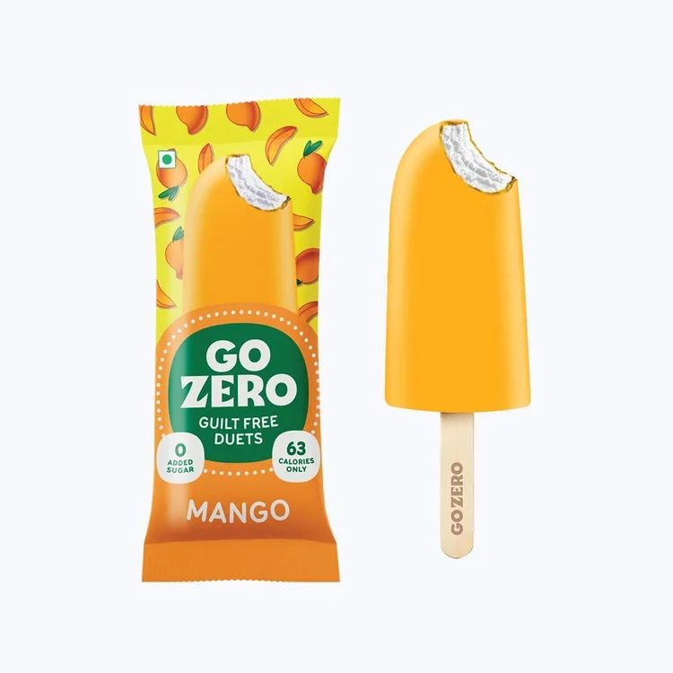 Go Zero Mango Duet Low Calorie Guilt Free Ice Cream Stick