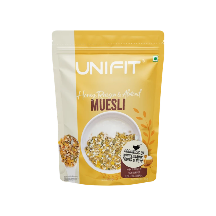 Unifit Muesli With Honey, Raisins & Almonds