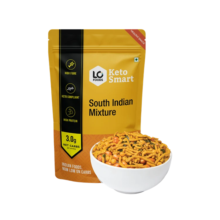 Lo! Foods Keto Mixture Namkeen - High Protein Healthy Snack