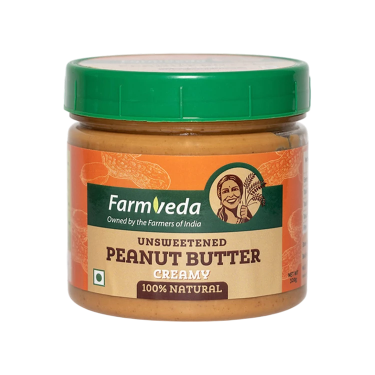 Farmveda Unsweetened Creamy Peanut Butter