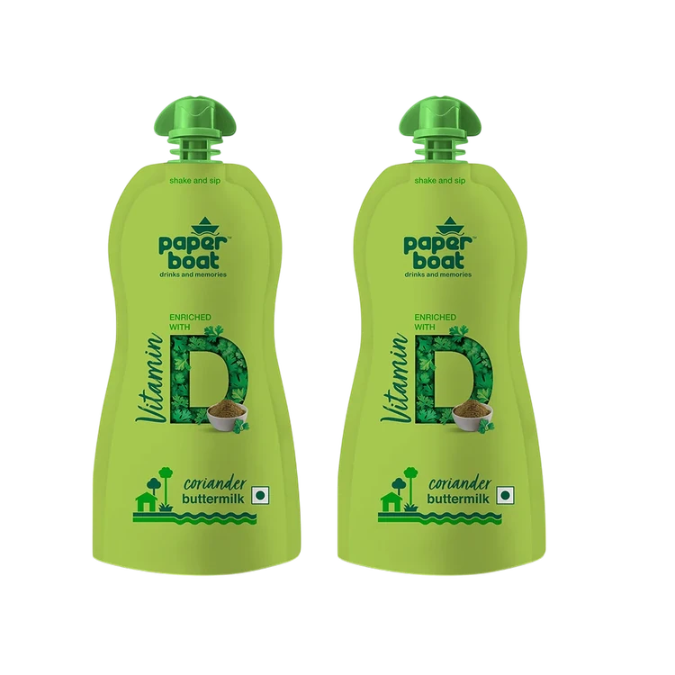 paper boat Coriander Salted Buttermilk - Pack of 2