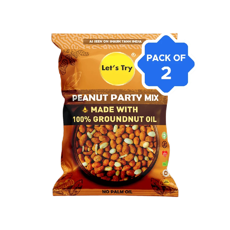 Let's Try Party Mix Peanuts - Pack of 2