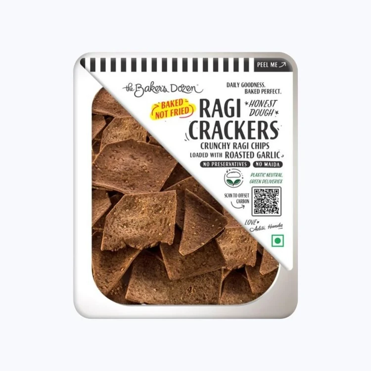 The Baker's Dozen High Protein Ragi Crackers Chips