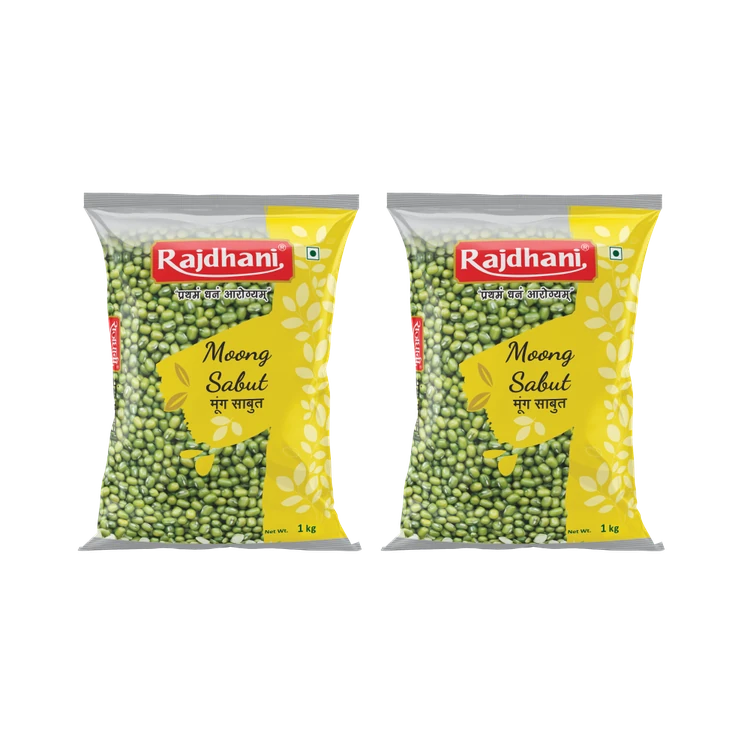 Rajdhani Moong (Sabut) - Pack of 2 (Hesaru Kalu)