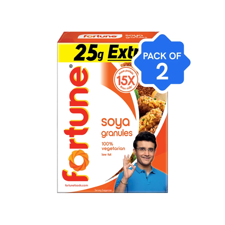 Fortune Soya Granules - Pack of 2