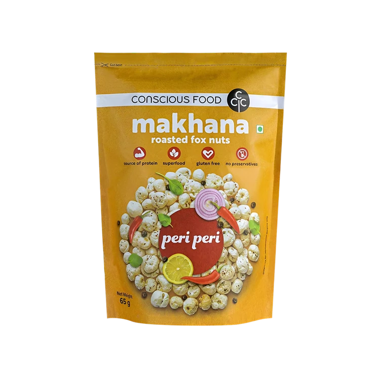 Conscious Food Peri Peri Roasted Flavoured Makhana