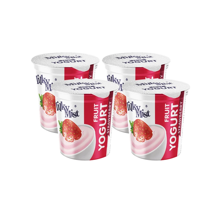 Milky Mist Strawberry Yogurt - Pack of 4