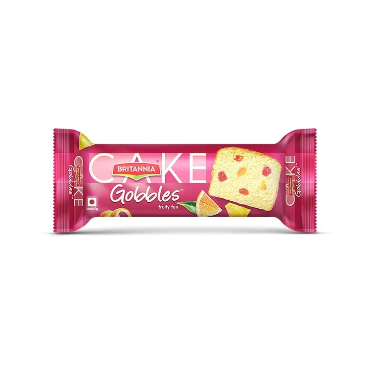 Britannia Gobbles Fruit Slice Cake - Pack of 3