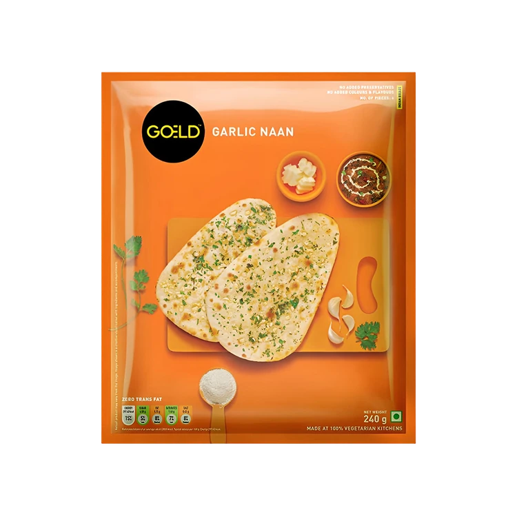 Goeld Garlic Naan (Frozen)