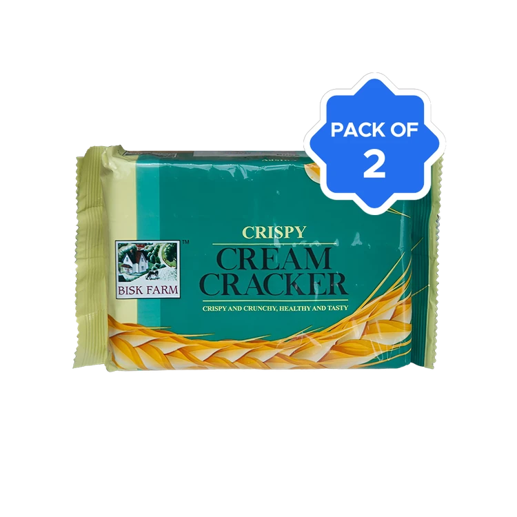 Bisk Farm Crispy Cream Cracker Biscuit - Pack of 2