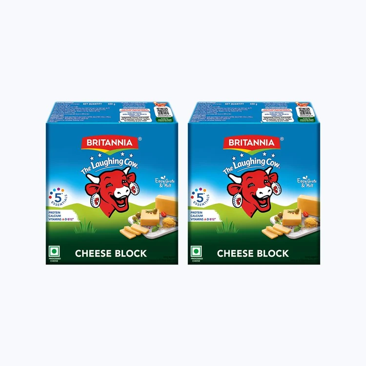 Britannia Laughing Cow Cheese Block - Pack of 2