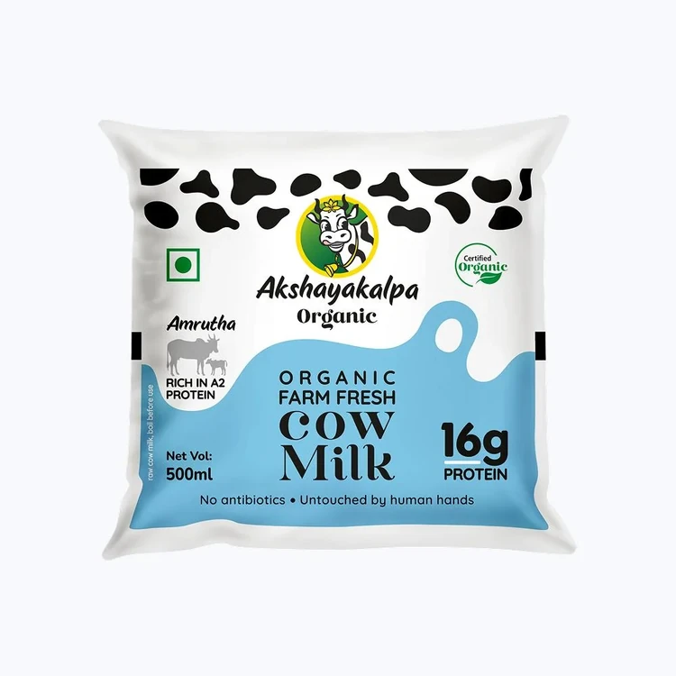 Akshayakalpa Organic Amrutha Organic Farm Fresh A2 Milk