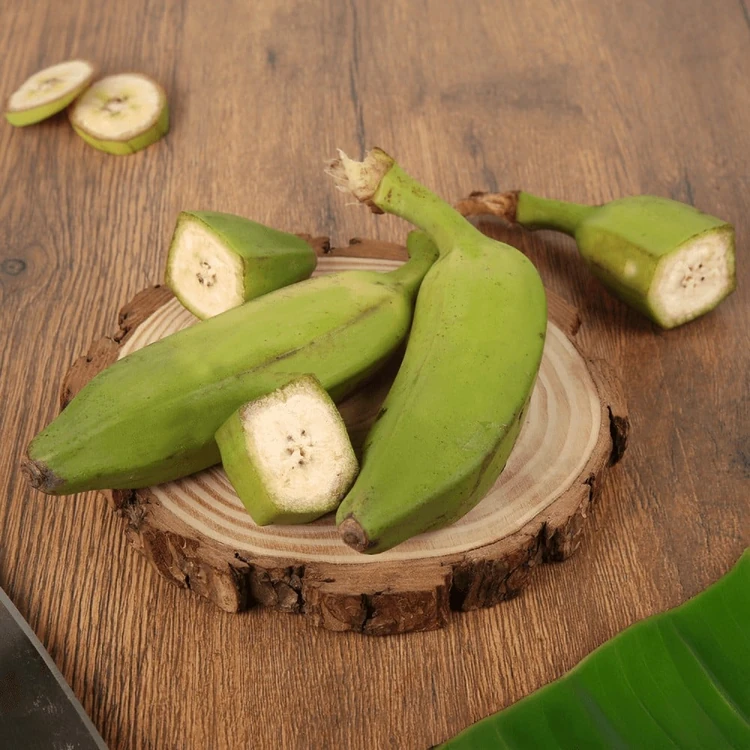 Organically Grown Raw Banana - 3 pieces