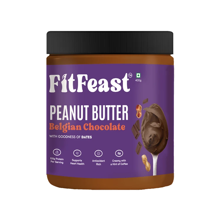 Fitfeast Belgian Chocolate Creamy Peanut Butter