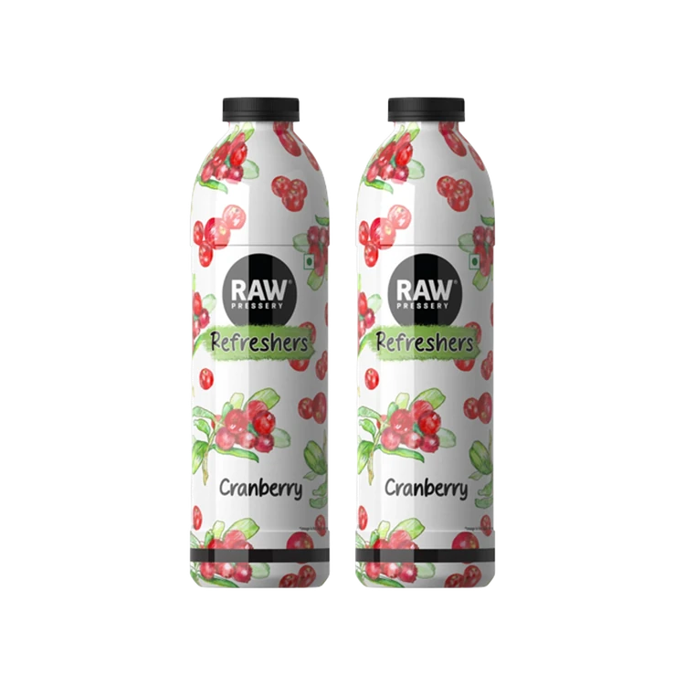 Raw Pressery Refreshers Cranberry Juice - Pack of 2