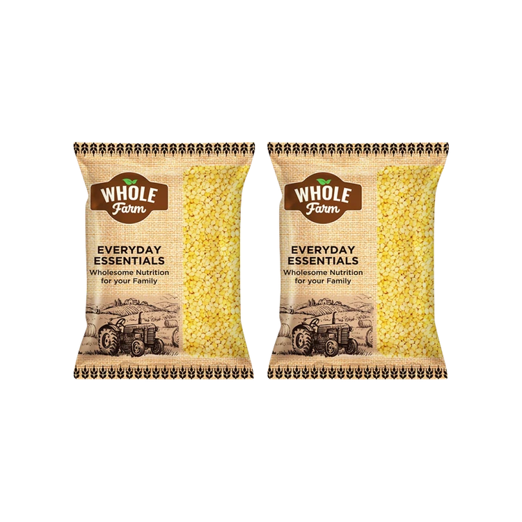 Whole Farm Premium Moong Dal (Dhuli) - Pack of 2 (Hesaru Bele)
