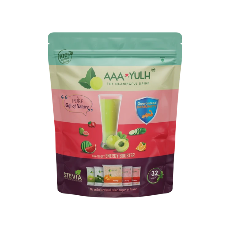 AAAYULH Day to Day Energy Drink with Real Fruits