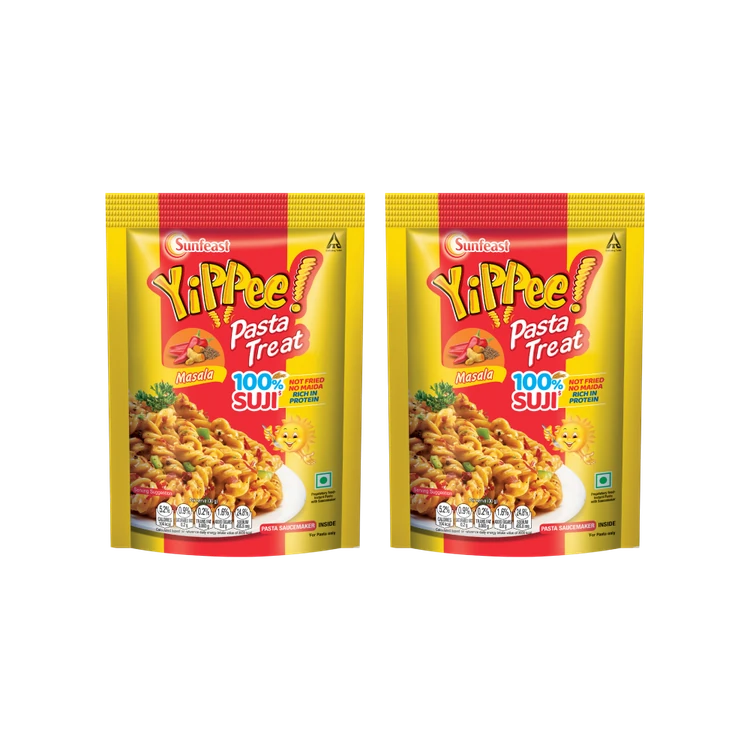 Sunfeast Yipee Masala Instant Pasta - Pack of 2