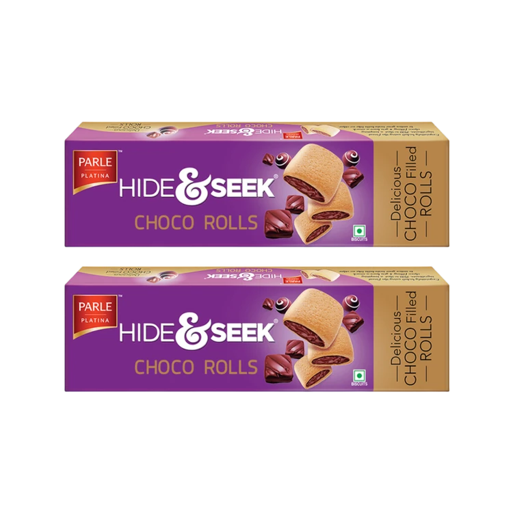 Hide & Seek Choco Rolls Sandwich Cream Biscuits - Pack of 2