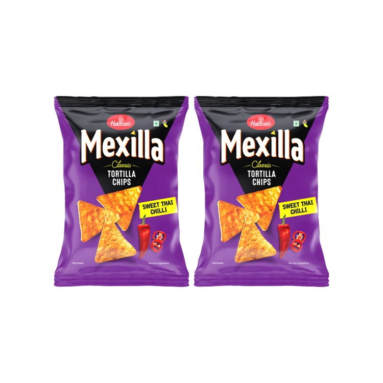Haldiram's Mexilla Classic Tortilla Chips (Sweet Thai Chilli) - Pack of 2