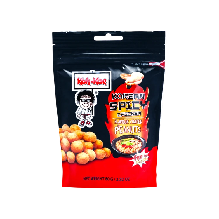 KOH KAE Korean Spicy Chicken Flavour Coated Peanuts