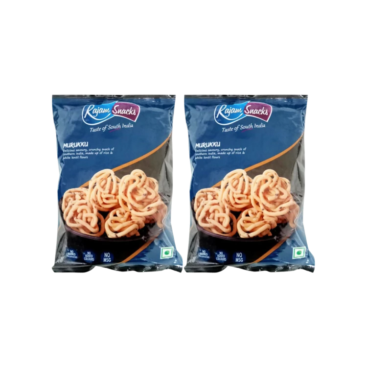 Rajam Snacks Masala Murukku Namkeen - Pack of 2
