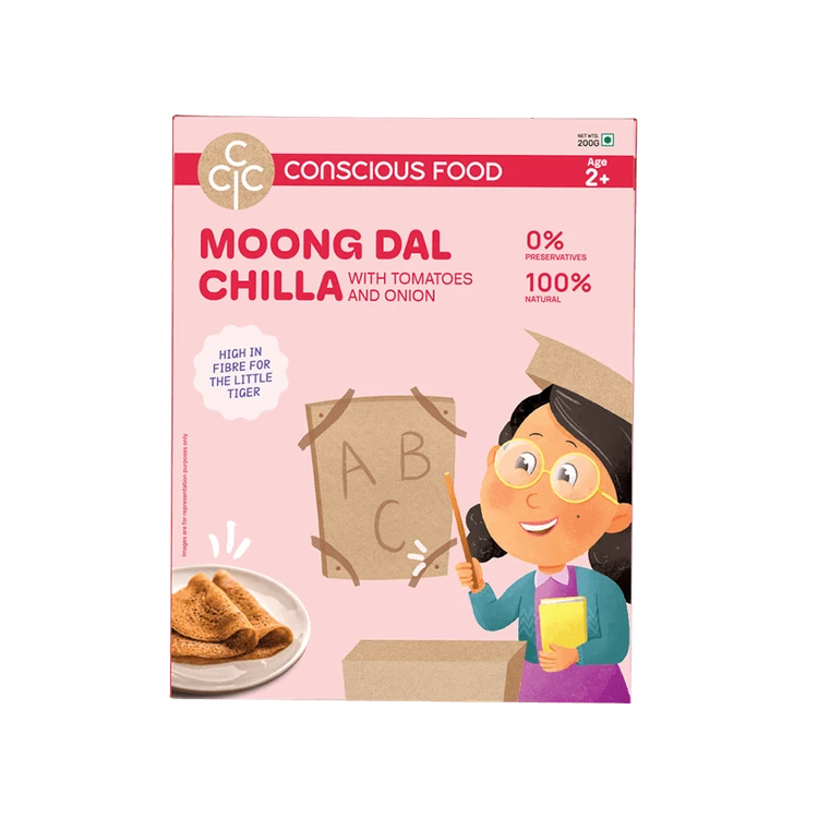 Conscious Food Moong Dal Chilla Mix with Tomatoes And Onion