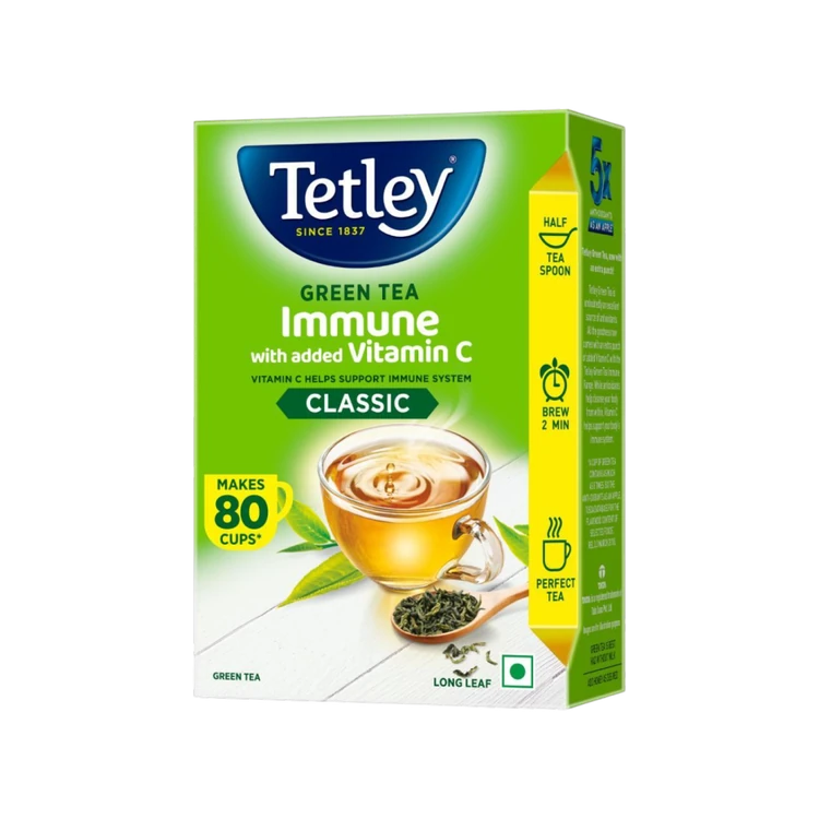 Tetley Immune with Added Vitamin C Green Tea (100 g)