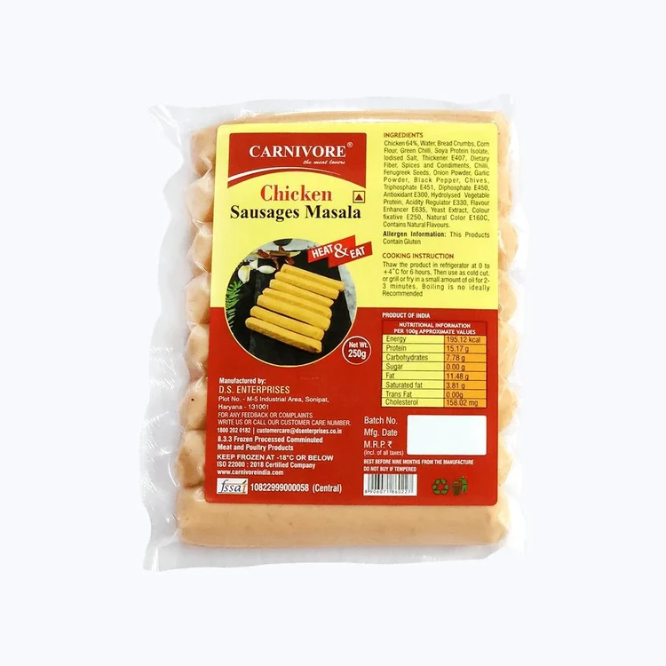 Carnivore Masala Chicken Sausage