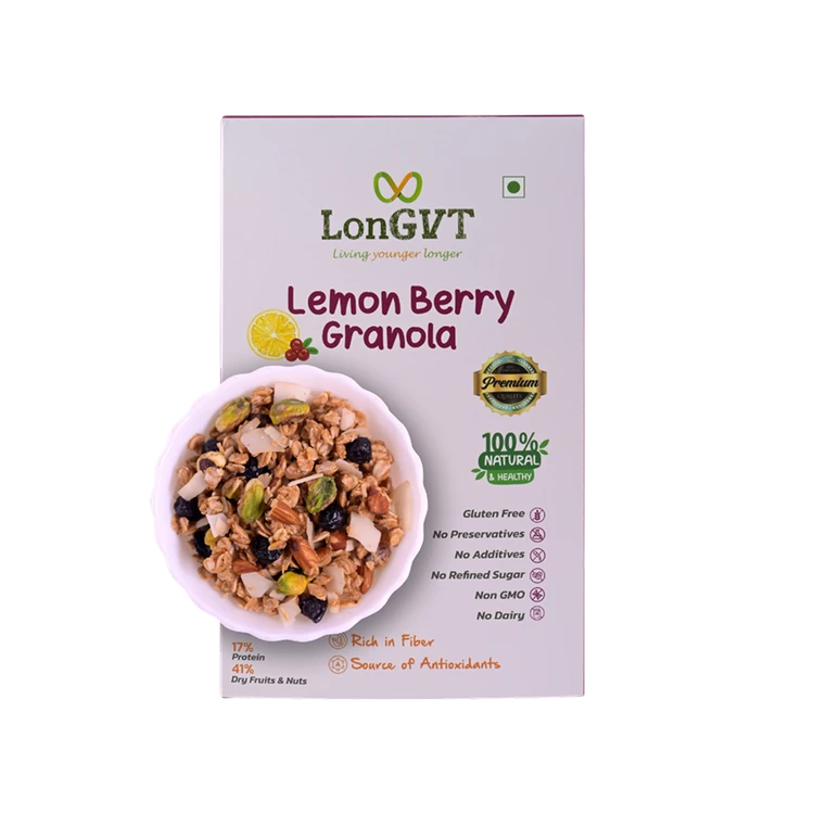 lonGVT Lemon Berry Granola