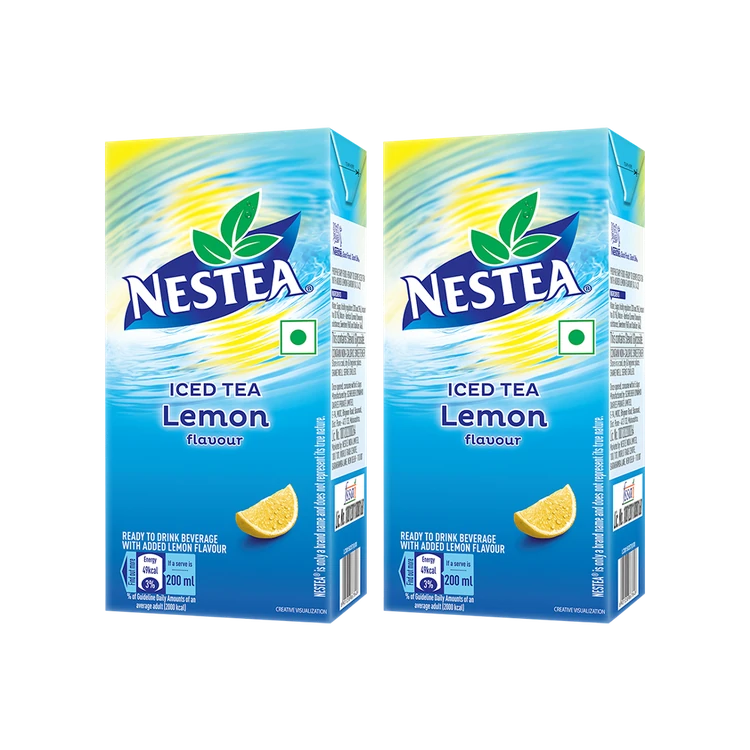 Nestea Ready to Drink Lemon Flavour Iced Tea - Pack of 2