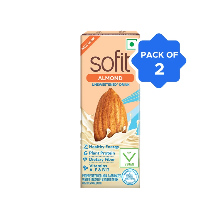 Sofit Unsweetened Almond Beverage - Pack of 2