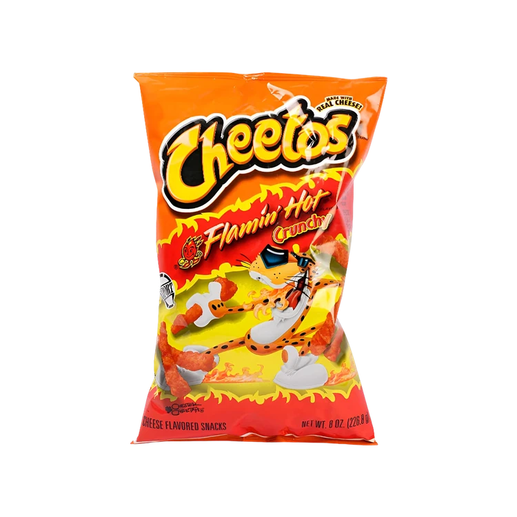 Cheetos Flamin Hot Crunchy Crisps