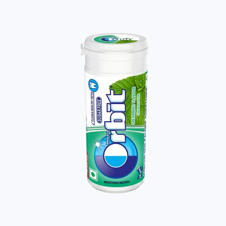 Orbit Spearmint Flavour Sugar Free Chewing Gum