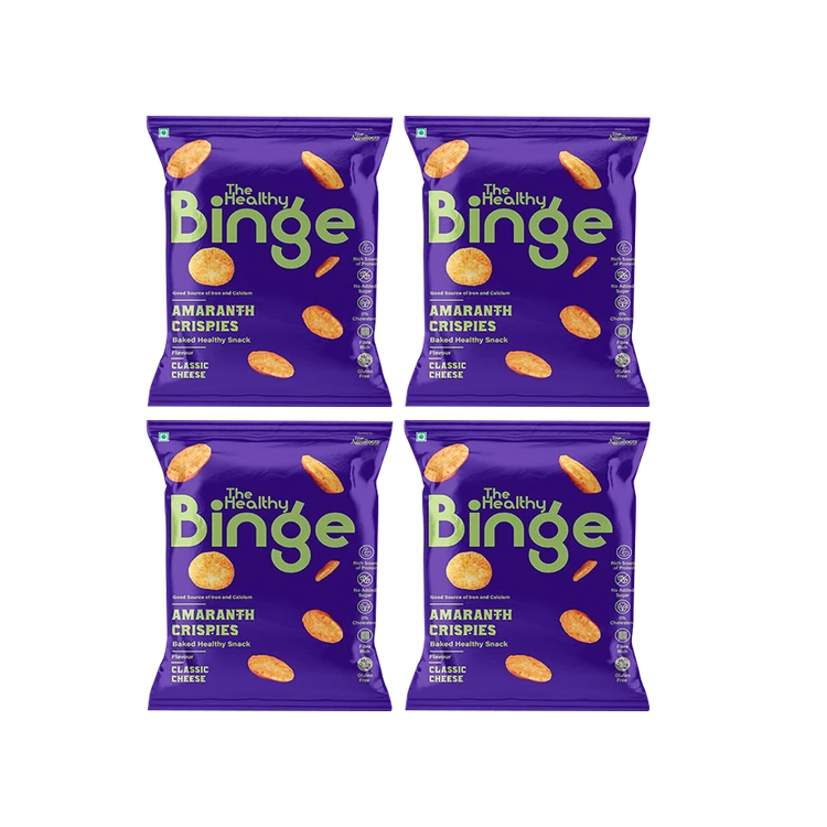 The Healthy Binge Classic Cheese Amaranth Chips