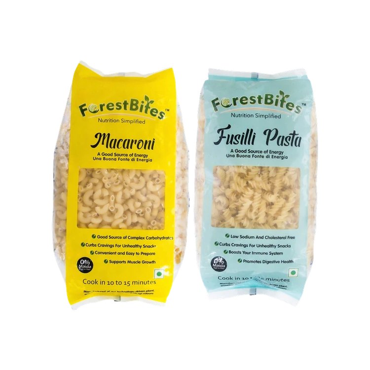 FORESTBITES 0% Maida Macaroni & Fusilli Pasta