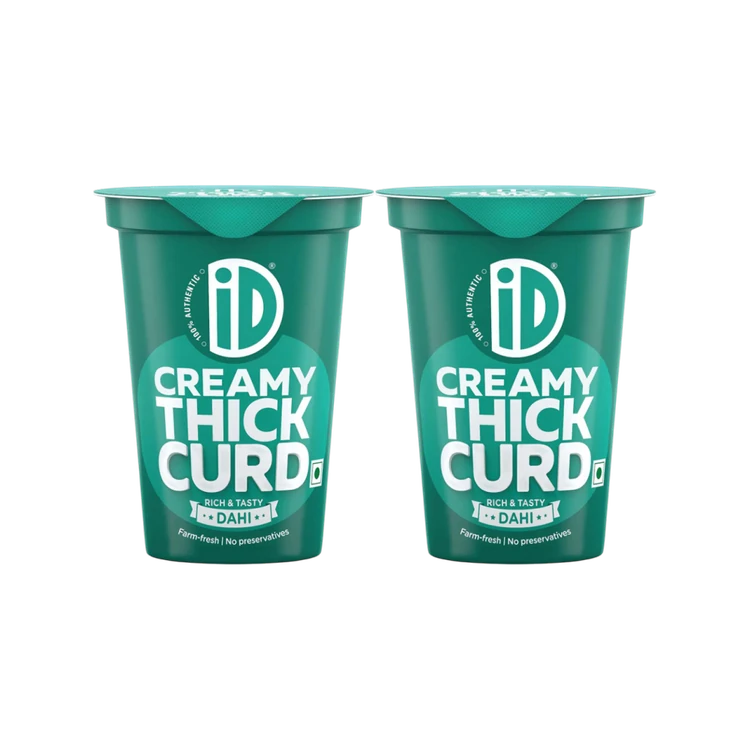 iD Creamy Thick Cup Curd - Pack of 2