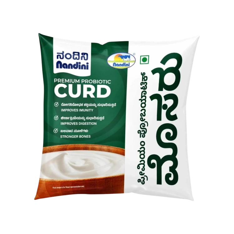 Nandini Premium Probiotic Pouch Curd