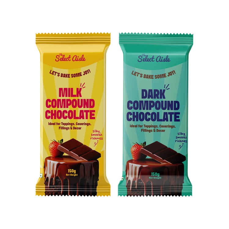 The Select Aisle Milk Compound Chocolate Bar +  Dark Compound Chocolate Bar Combo